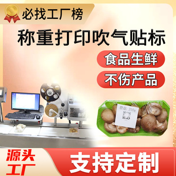 尚立生鮮稱重打印貼標機 智能化在線檢重與貼標解決方案助力水果蔬菜行業高效流通